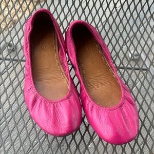Tieks Fuchsia Leather Flats